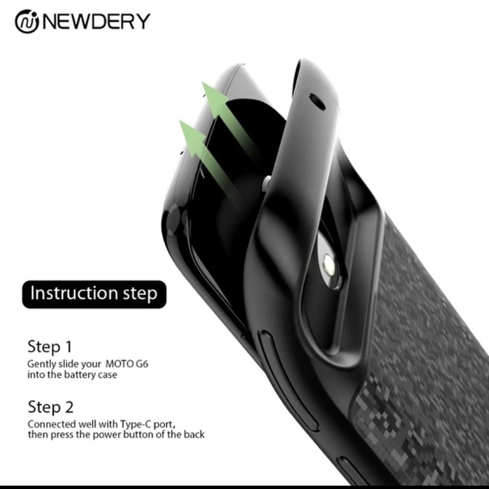 NEWDERY Slim Power Case for MOTO G6 Power Bank Hard to Find - Picture 12 of 16